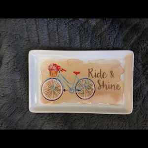 Brand New-Glass Ride & Shine Trinket Tray